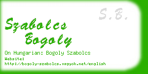 szabolcs bogoly business card